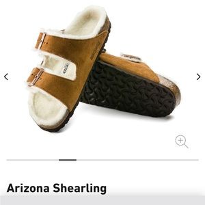 Birkenstock Arizona Shearling in Mink